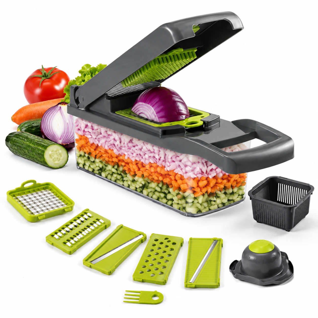Multi-Function Vegetable Chopper and Slicer Set